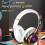 Kyursd gaming headset wireless Bluetooth LED iOS Android 2