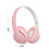 Cuffie Bluetooth wireless rosa – Pieghevoli e retrattili 2