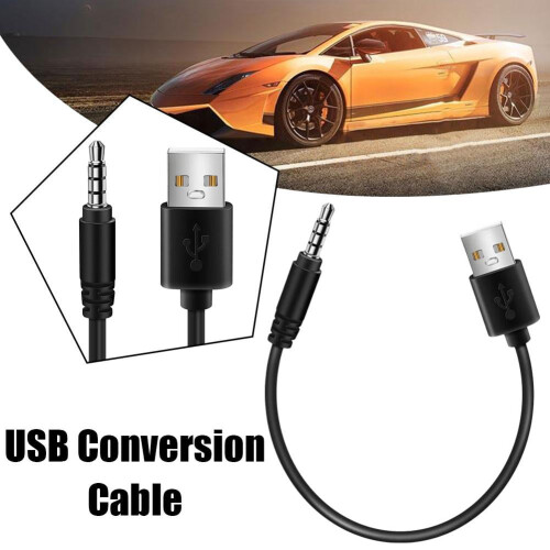 3,5 mm AUX till USB 2.0 bilstereoadapterkabel 1