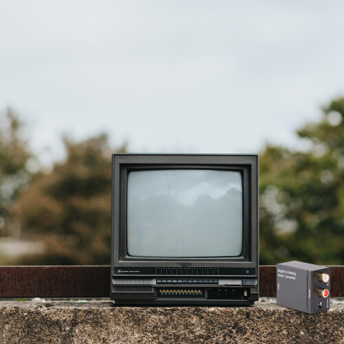 Digital til analog lydkonverter – aluminium, koaksial og 1