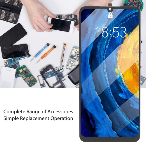 Kit de substituição da tela sensível ao toque LCD de 6,5 polegadas para Samsung A13 5G 2