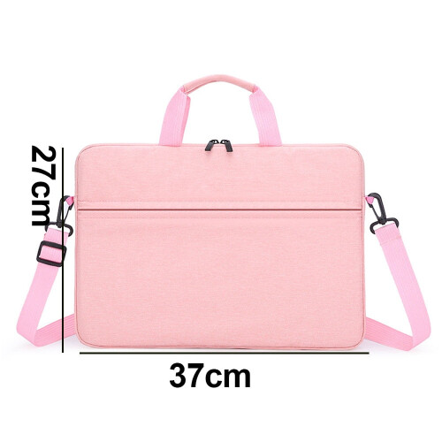 Pasta para laptop de 14 polegadas, rosa, leve, para trabalho e viagens. 1