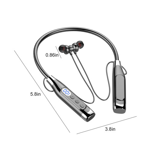 Cuffie Bluetooth con archetto da collo e auricolari retrattili 2