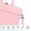 Pasta para laptop de 14 polegadas, rosa, leve, para trabalho e viagens. 3