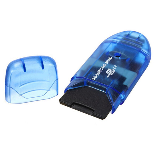 Adaptador de lector de tarjetas de memoria USB para MMC SD SDHC 2