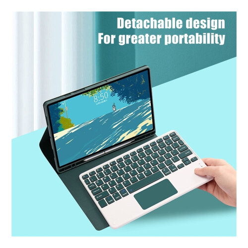 Capa com teclado touchpad para Samsung Galaxy Tab A7 de 10,4 polegadas. 2