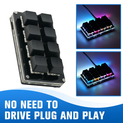 Teclado mecánico programable USB de 8 teclas 1