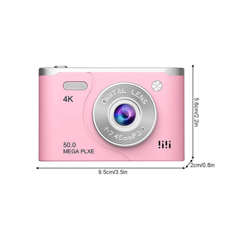 Rosa digitalkamera 1080P HD, 48 MP, 8x zoom, CCD 2