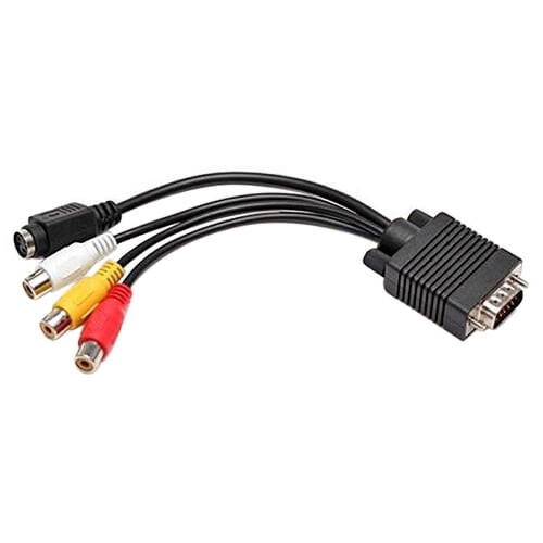 Cabo conversor VGA para S-Video e AV 3-RCA 2
