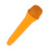 Orangenes ABS-Fake-Mikrofon-Requisit - Cosplay/Training 11