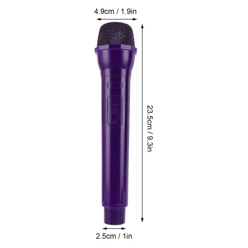 1:1 Maßstab Mikrofon Cosplay-Requisit dunkelviolett ABS 1