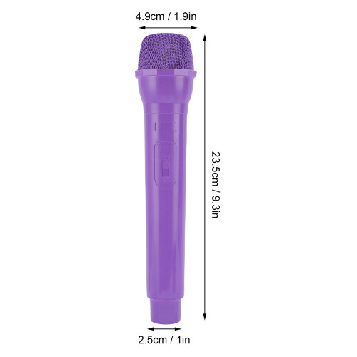 1:1 Maßstab Mikrofon Cosplay-Requisit ABS helles Lila 1
