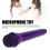 1:1 Maßstab Mikrofon Cosplay-Requisit dunkelviolett ABS 6