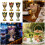 2Pcs Modern High Foot Drinkware Items With A-golden green 3
