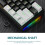 Wired Mechanical Gaming Keyboard RGB Backlit 61-Key Blue 4
