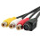 VGA to S-Video AV Adapter Cable with 3 RCA 3