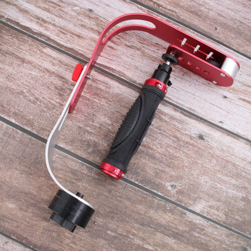 Roter Aluminium-Kamerastabilisatorgriff, 34 cm 2