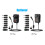 30W instelbare DC-voedingsadapter met 8 aansluitingen, 3V–12V 3