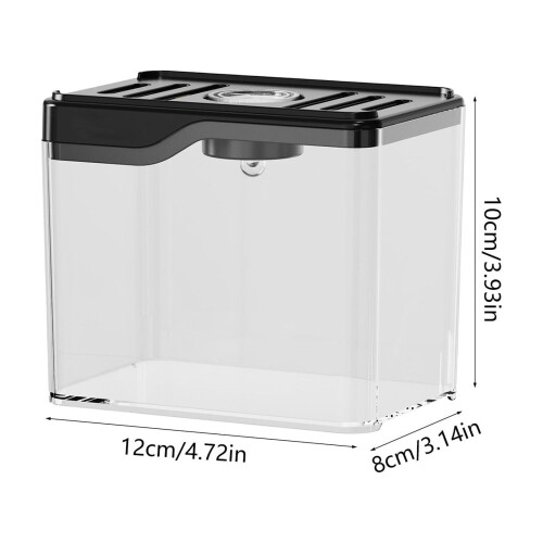 Mini transparent skrivbordsakvarium 12x10x8cm 2