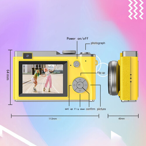 Mini CCD digitalkamera til børn, studievenligt med 1
