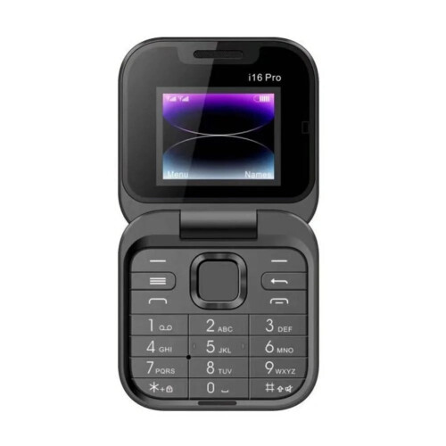 Mini celular flip dobrável GSM dual SIM com câmera HD 1