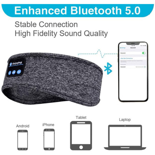 Cuffie wireless Bluetooth con archetto per dormire 1