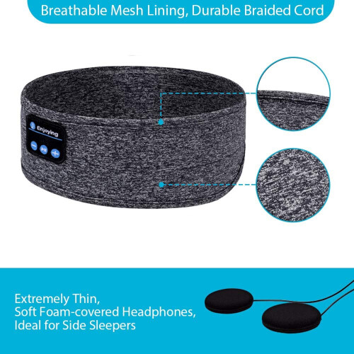 Cuffie wireless Bluetooth con archetto per dormire 2