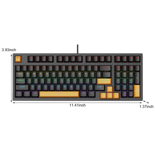 Kiplyki Russian mechanical gaming keyboard hot swap wired 2