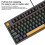 Russian Mechanical Gaming Keyboard Hot Swap Wired 80% Layout 5