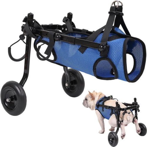 Fauteuil roulant réglable pour chien et chat – Aluminium 1