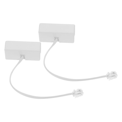 RJ11/RJ14 Telefonsplitteradapter 2-pack 2