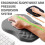 Mousepad ergonômico inclinado 30x20cm com espuma viscoelástica e gel 2