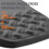 Mousepad ergonômico inclinado 30x20cm com espuma viscoelástica e gel 4