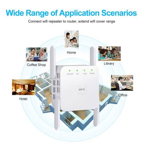 Αναμεταδότης WiFi 2.4GHz/5GHz 1200Mbps 2