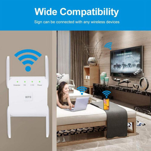 WiFi Repeater 2.4GHz/5GHz 1200Mbps 1