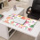Lyserød blomsterprintet gaming musemåtte 90x40cm 3