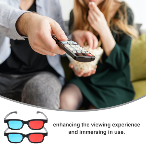 OUNONA 3D Stereoscopic Glasses Plastic 4 pcs 1