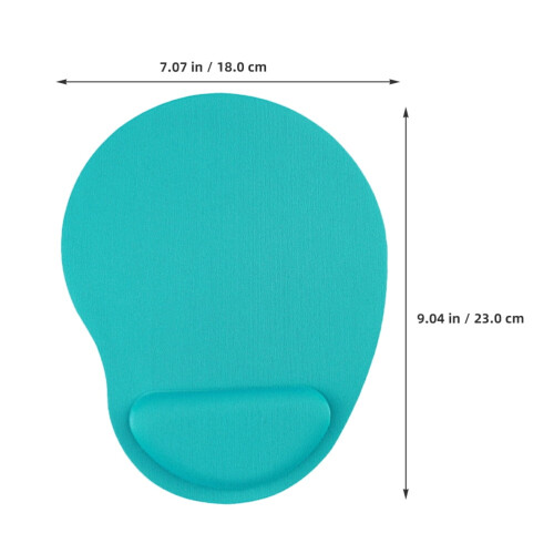 Εργονομικό Mouse Pad με υποστήριξη καρπού από τζελ, υφασμάτινο, 23x18cm 1