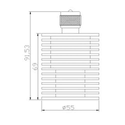 UHF-M PL259Ομοαξονικό εικονικό φορτίο 50W 2