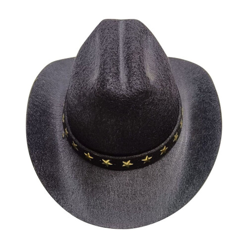 Cowboy Hat for Dogs and Cats Black M 1