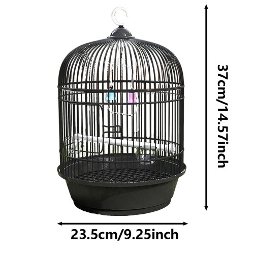 Portable Round Bird Cage for Lovebirds and Conures 2