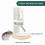 Μπουκάλι νερού Hamster 120ml γυάλινο με ρυθμιζόμενη βάση 2