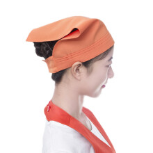 Embroidered Servers Head Wrap Breathable Cotton Fabric For-O