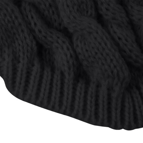 Jacenvly dog sweater knitted sleeveless black 1