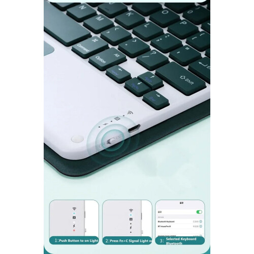 Λεπτή θήκη πληκτρολογίου Smart Stand για Samsung Galaxy Tab A9 2