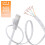 Cat6 flat Ethernet-kabel vit 15 m 3