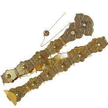Luxurious Waist Belt Hot Girl Stylish Wedding-ancient gold