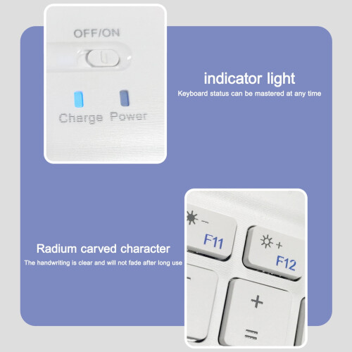 Kayannuo Bluetooth keyboard and mouse set portable mini 2