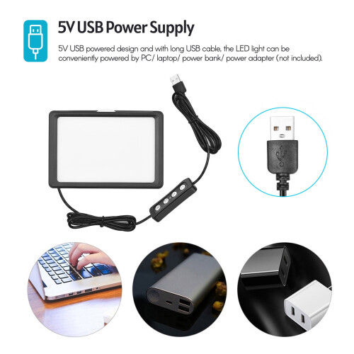 Kit d'éclairage vidéo LED RGB avec trépied et télécommande 1