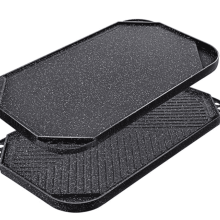 Nonstick Reversible Grill Griddle Pan Cast Aluminum 19.5 x